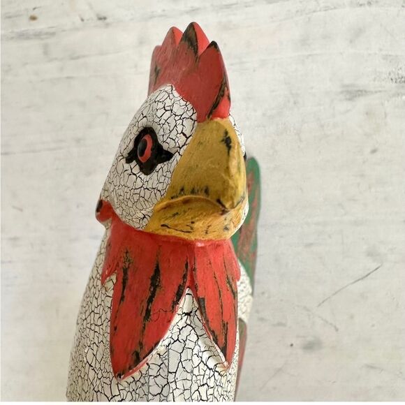 Hand painted rooster  - Picture 9 of 11